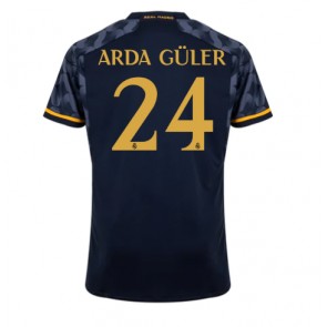 Maillot de foot Real Madrid Arda Guler #24 Extérieur 2023-24 Manches Courte